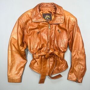 Vintage Wilson’s Leather Motorcycle Jacket Sz S